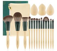 DUcare 14 Pcs Makeup Brush Set - File Series Extremely Comfortable Brown Hair Professional Kabuki Gift Pack