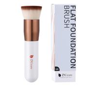 DUcare Foundation Brush - Flat Top Kabuki Makeup Brush for Liquid & Mineral Foundation, Synthetic Professional Makeup Tool (Rose Gold/White)
