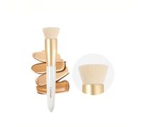 DUcare Foundation Contour Brush - Flat Top Kabuki Makeup Brush for Liquid Foundaton Blush Cream Powder on Cheekbones Forehead Jawline Cheek, Premium Synthetic Hair Dense Soft Lightweight