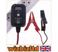 NOCO GENIUS1UK, 1-Amp Fully-Automatic Smart Charger, 6V And 12V Battery Charging