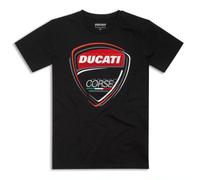Ducati Corse Sketch 2.0 Cotton T-Shirt, Round Neck, Black