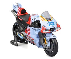 Ducati Desmosedici GP23 MotoGP Team Gresini Racing 2024 - Alex Márquez #73 - 1:18 Scale Die-Cast Motorcycle Model (Blue), for Ages 3+ to Adult