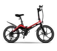 DUCATI MG20 Electric Folding Bike - Black & Red, Black,Red