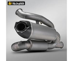 Ducati V4 V4S Motorcycle Exhaust System Arrow Full Titanium Alloy Mid Tail Secti