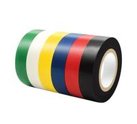 Duccinp 6 Rolls Coloured Electrical Tape, Flame Retardant Indoor Outdoor Waterproof High Temperature Resistance Electric Tape for Most Domestic, Commercial, and Industrial Environments, 18 mm X 13 m