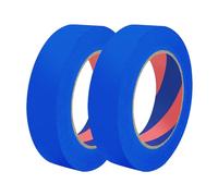 Duccinp Blue Painters Tape, 24 mm x 50 m x 2 Rolls Masking Tape for Indoor and Outdoor Use, Medium Adhesive Paint Tape for DIY Crafts, Arts, Painting, Easy Removal