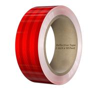Duccinp Red Reflective Tape, 50mm x 10m - High Intensity - Reflective Safety Tape Waterproof Conspicuity for Trailer Reflector Trucks Bikes Baby Strollers Helmets