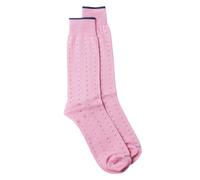 DUCHAMP London Men's Dotted Socks, Pink Large UK 10-12