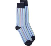 DUCHAMP Men's Linea Stripe Dress Socks, Soft Blue (UK, Alpha, M, L, Regular, Regular, 5, Blue)