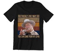 DUCHE Smokey and The Bandits Buford T. Justice There’S No Way, You Can Come from My Loins Vintage Unisex Tshirt-XXL Black