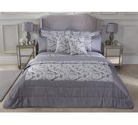 Duchess - Embellished Jacquard Quilted Bedspread Set in Silver - Cream - Emma Barclay | TJ Hughes