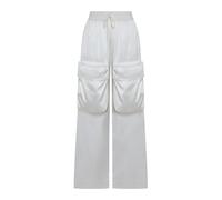 Duchesse Cargo Trousers - female - Off White - Wide Trousers - White - S - Trousers S