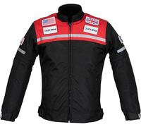 Duchinni Grid Kids CE AA Textile Motorcycle Jacket (UK, Age, 8 Years, 10 Years, Regular, Black/Red)