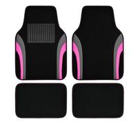 DUCHSAN 4-Piece Car Floor Mats for VW Passat Limousine Facelift B8 ab Bj.2019, Luxury Heavy Duty Carpet Interior Protectors with Reinforced Heel Pad and Anti-Slip Backing,Pink