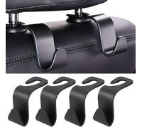 DUCHSAN 4Pcs Car Seat Hooks for Peugeot 208 2012-2026,Back Seat Headrest Hanger,Multifunctional Heavy Duty Storage Hooks for Auto Backseat,Black