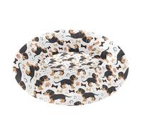 Duchshund Dog Cute Bones Pet Cat Bed Warm & Cozy fluffier Orthopedic Dog Bed for Extra Small Size Pets Supplies