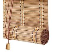 Duchunsheng Natural Bamboo Roller Blind, Roman Roller Shades For Window/Door/Patio, Ceiling Or Wall Installation, Non-Transparent, Cool, Privacy, Sun Protectio Window Blind Light Filtering Curtain