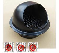 Duchunsheng Wall Air Ventilation Outlet Hood, Louvered Grille Cover Blocking Headwinds Dryer Vent External Cover, Strong Durable, Waterproof Rustproof Wall Dryer Vent Cap Round Soffit Air Vent