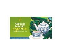 Duchy Waitrose Organic English Breakfast Teabags 25 per Pack - Pack of 4