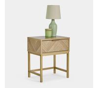Vonhaus Ducie Herringbone Bedside Table
