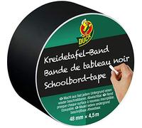 DUCK 105-00 Adhesive Tape Chalkboard - Writeable Tape for Decorating, Organising, Crafts & Labelling - 47 mm x 4.5 m