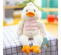 (Duck, 45cm) Muscular Frog Fitness Duck Plush Toys Cute Animal Stuffed Dolls Gifts Soft Kids