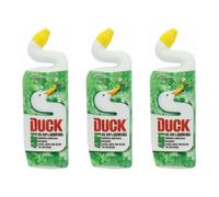 Duck 5-in-1 Toilet Bowl Cleaner, Pine Fresh Scent, Liquid Formula, 750ml, Pack of 3