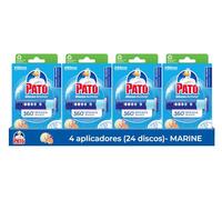 Duck - Active Discs WC Marine, Applicator and Refill with 6 Discs [Pack of 4] [All Scents]