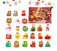 Duck Advent Calendar 2025 | Holiday Gift Duck Bath Toy - 24 Days of Collectable Miniature Figurines Festive Decoration for Home and Parties All the Family