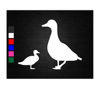 Duck and baby farm animal vinyl decal sticker car van wall window bedroom kitchen (20cm)