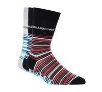 Duck And Cover Bilkons Mens Casual Dress Formal Fashion Designer 3-Pack Socks