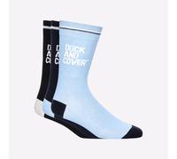 Duck And Cover Drenor 3-Pack Socks Men's Trainers, Size 6-11/40-46 In Multi