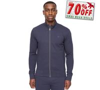 Duck And Cover Hannings Mens Zip-Up Hoodie Casual Everyday Jacket Dark Navy