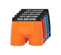Duck and Cover Men’s Boxer Shorts, 5 Pack, Cotton Rich, Tag-Free, Soft, Breathable & Durable Multipack Underwear Assorted M