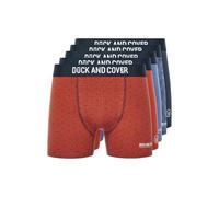 Duck and Cover - Mens 5 Pack Soft Cotton Boxers (Quenelly, Assorted, Small)