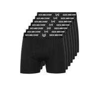 Duck and Cover Mens Anvilli Boxer Shorts (Pack of 7) (Black) - Size X-Large