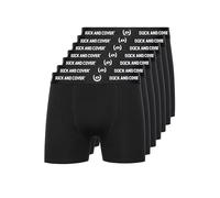 Duck and Cover - Mens 'ANVILLI' Essential 7 Pack Cotton Rich Tag Free Multipack Boxer Shorts (XL, PKA, Black)