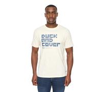 Duck and Cover Mens Bloxx T-Shirt (Off White) - Size Medium