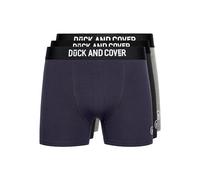 Duck And Cover - Men's BRONTEEN Boxer Shorts, Navy Blue / Black / Heather Grey, XXL