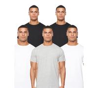 Duck and Cover Mens Caplaz Plain T-Shirt (Pack of 5) (Multicoloured) - Green Cotton - Size Medium