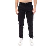 Duck and Cover Mens Chemmer Woven Jogging Bottoms (34L) (Black)