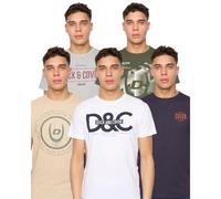 Duck and Cover Mens Cheymore Assorted Designs T-Shirt (Pack S Multicoloured BG1