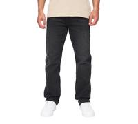 Duck and Cover Mens Janstar Straight Leg Jeans (Black Wash) - Size 32 Short