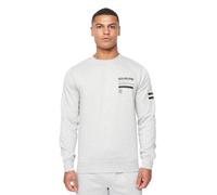 Duck and Cover Mens Jennerkins Crew Neck Jumper (Grey Marl) - Size Small