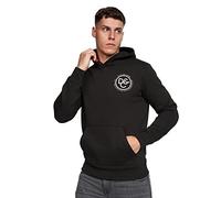 Duck and Cover - Mens 'MACKSONY' Everyday Essential Pullover Hooded Sweatshirt Fleece Hoodie (M, Black)
