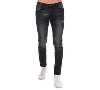 Duck and Cover Mens Maylead Slim Fit Jean in Black Cotton - Size 34 Regular