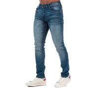 Duck and Cover Mens Maylead Slim Fit Jeans in Denim - Blue Cotton - Size 38 Short