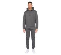 Duck and Cover - Mens 'MERCHELL' 2 Piece Hoodie & Jogger Full Tracksuit Set (Charcoal Marl, XXL)