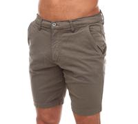 Duck and Cover Mens Moreshore Chino Shorts in olive - Green Cotton - Size 30 inch
