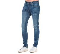 Duck and Cover Mens Overbug Tapered Jeans in Denim - Blue Cotton - Size 40R